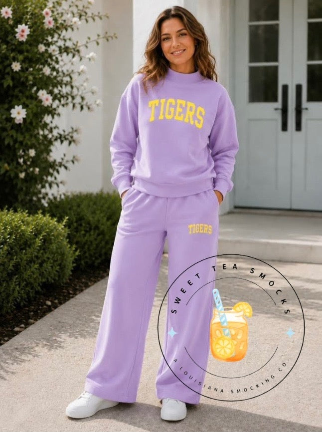 Adult Mock Neck Sets Tigers